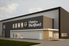 Le Cégep de Thetford confirme la construction d’un complexe sportif intérieur. Crédit : Archi Tech Design