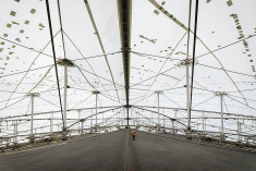 Un concours pour donner une nouvelle vie aux matériaux de la toiture du Stade olympique. Crédit : Parc olympique