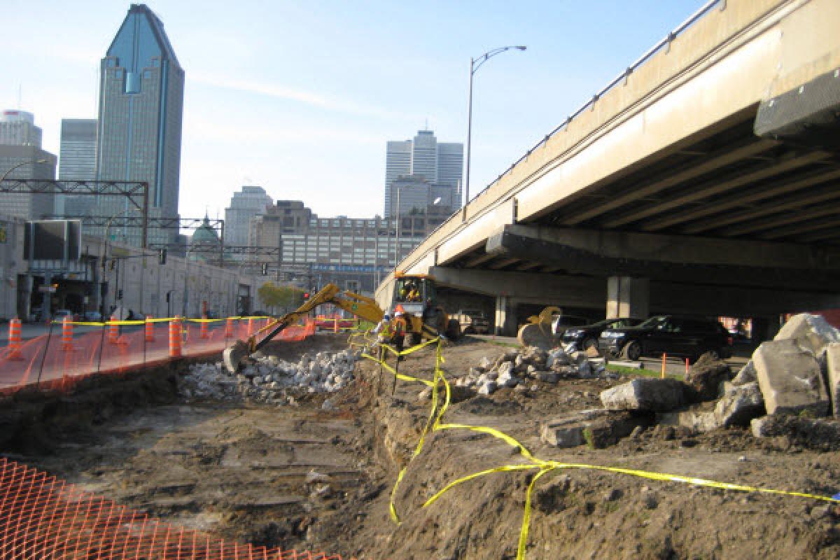 La Ville de Montréal procèdera aux derniers travaux de mise à terre de la portio