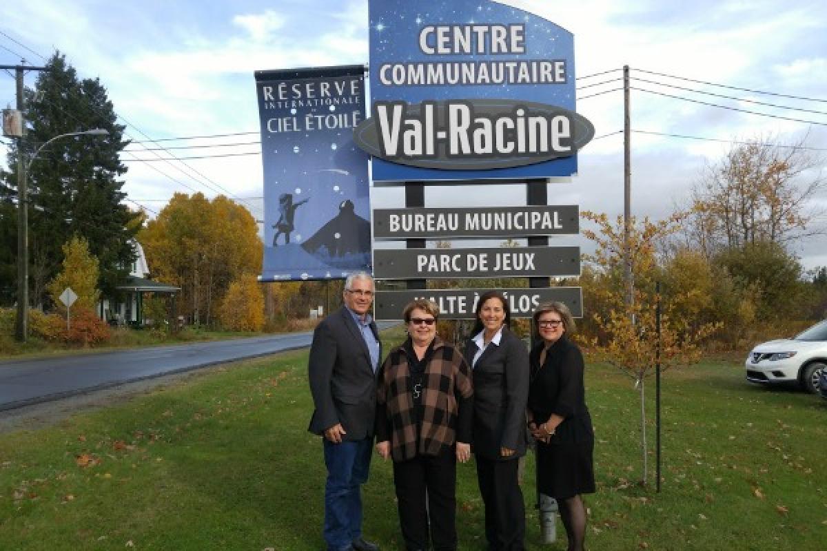 a Municipalité de Val-Racine a inauguré deux importants projets pour sa communau