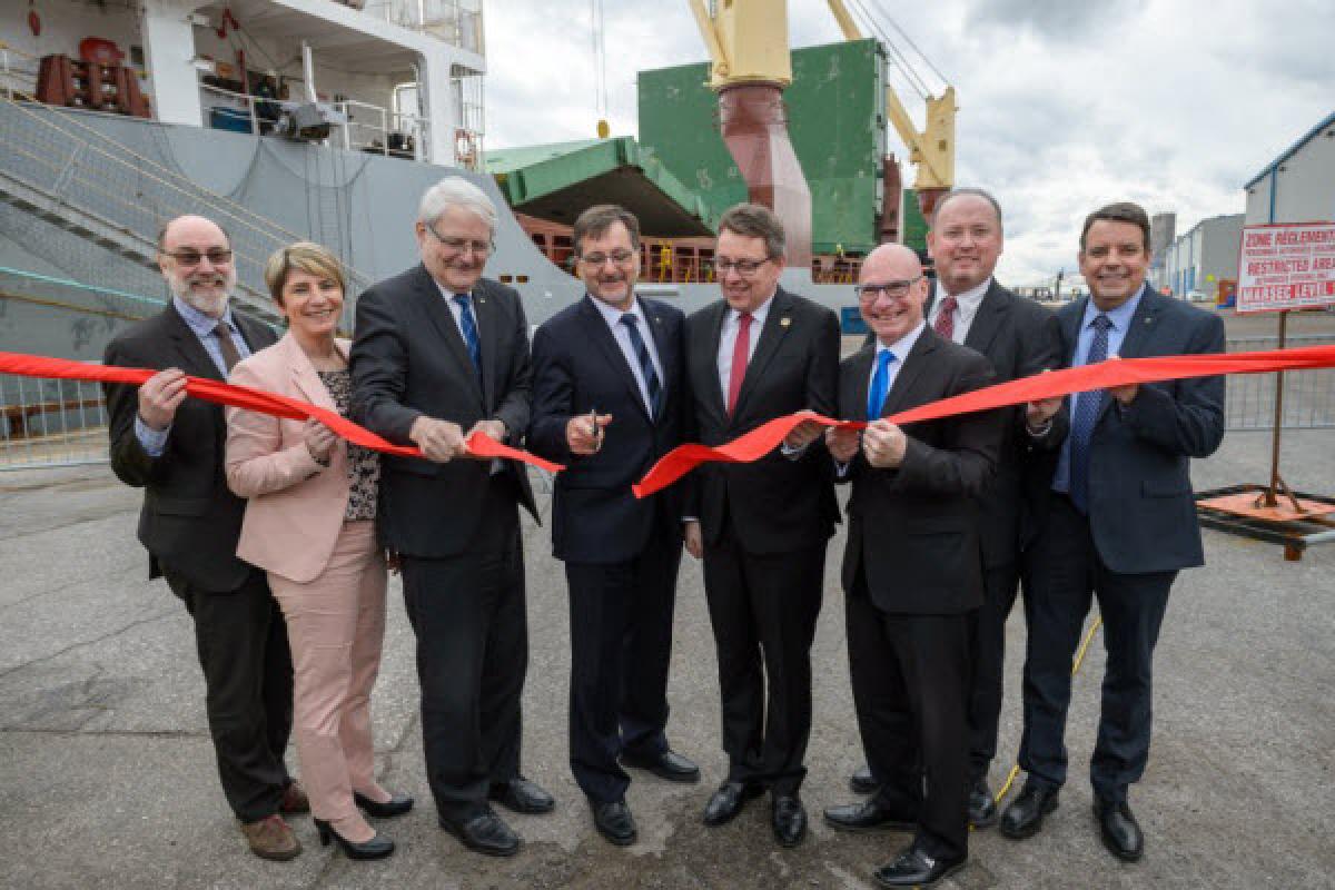 Port de Trois-Rivières : inauguration du Terminal de marchandises générales