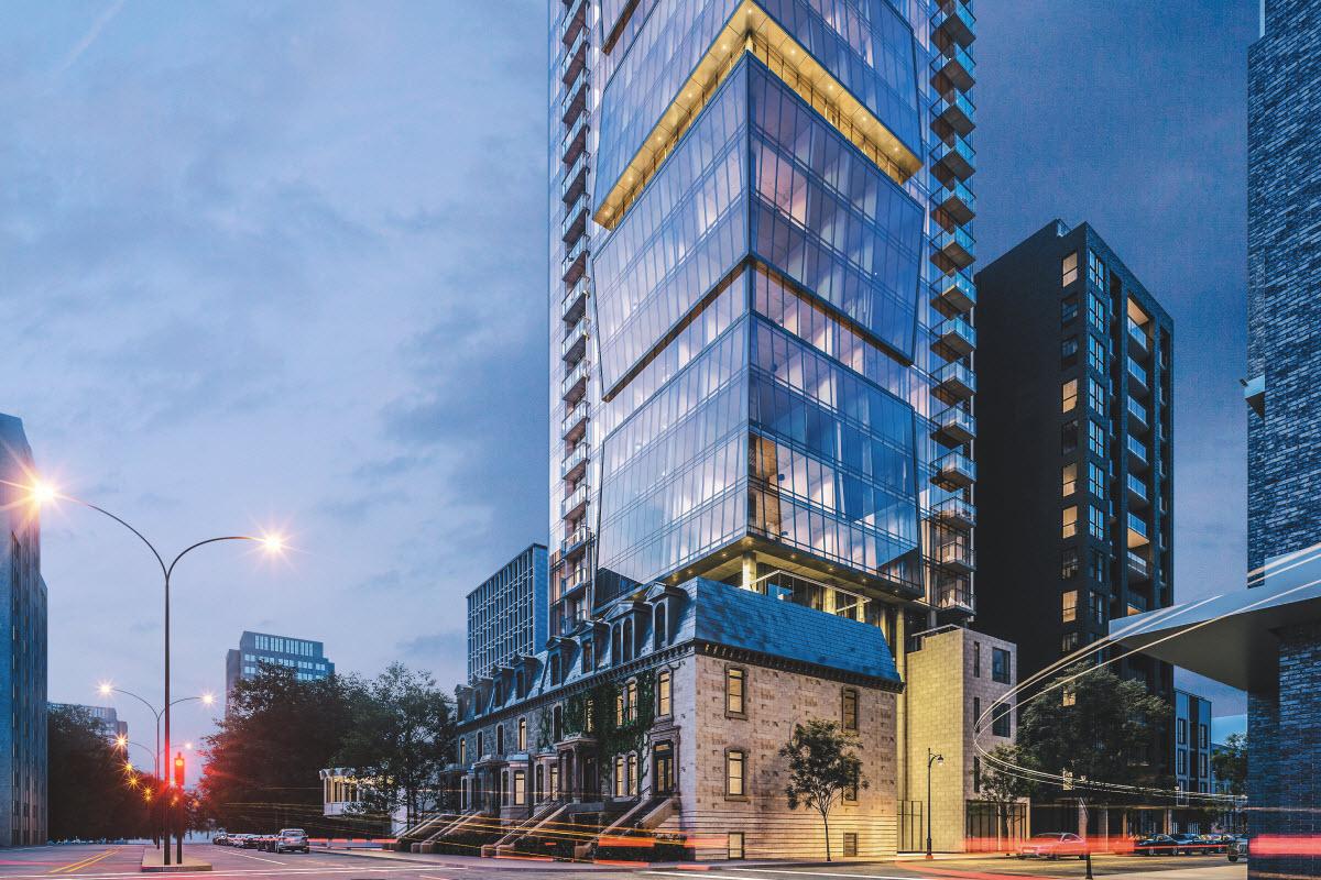 Enticy : un nouvel édifice de 24 étages à Montréal