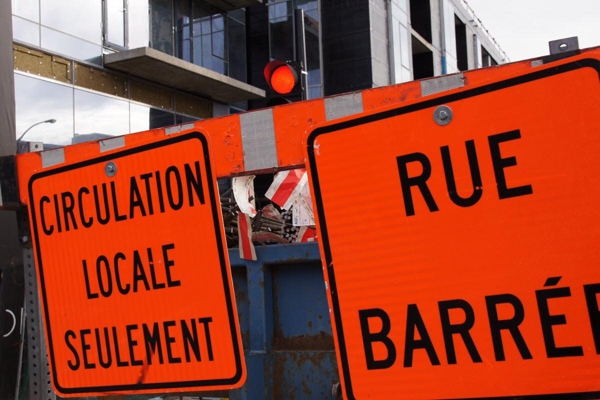 Montréal : nouvelles mesures concernant la gestion des chantiers