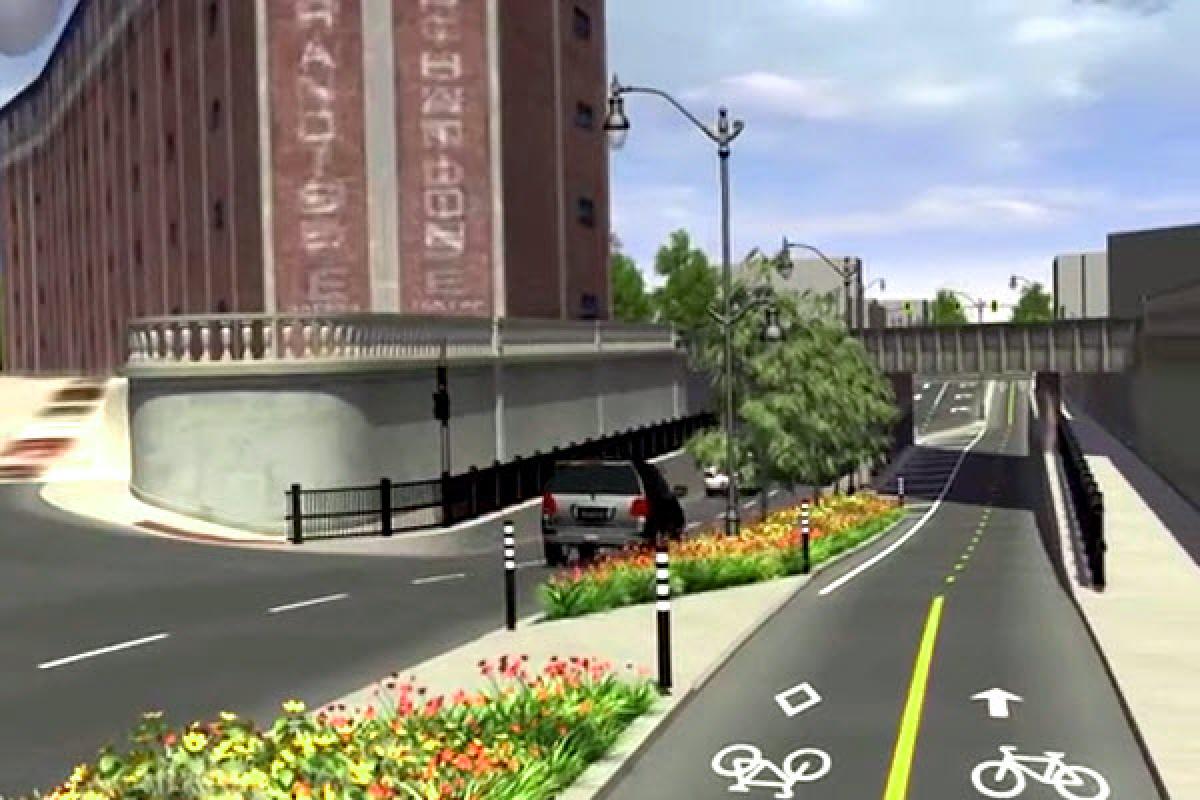 Les vélos rouleront enfin sous le viaduc ferroviaire Saint-Laurent