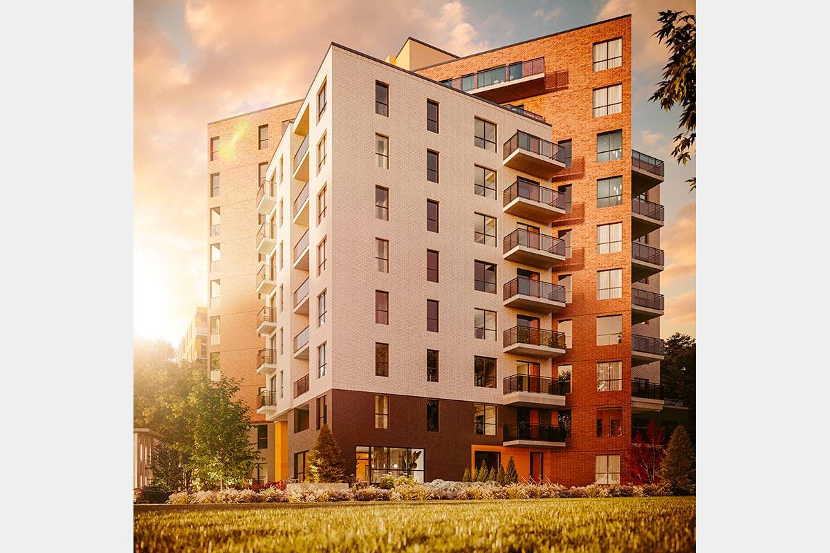 Le projet de condominiums Savana sur le Parc. Crédit : Omnia Technologies, Claridge Immobilier et Groupe HD Immobilier