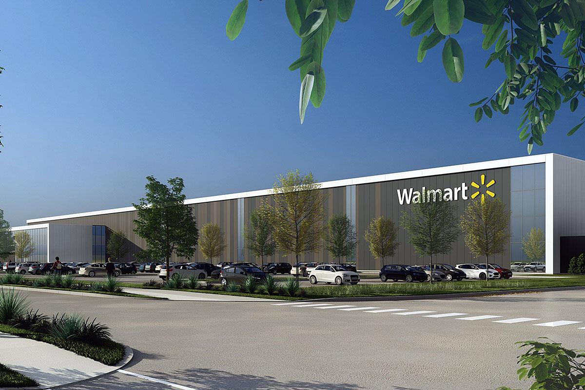 Un centre de traitement des commandes de 100 M$ pour Walmart à Vaudreuil-Dorion. Crédit : Walmart Canada