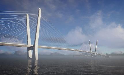 Le nouveau pont de l’Île-d’Orléans. Crédit : Ministère des Transports et de la Mobilité durable