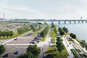 Reconfiguration majeure de l’autoroute Bonaventure. Crédit : Les Ponts Jacques Cartier et Champlain Incorporée