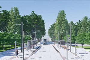 Tramway de Québec : le secteur du Collège Saint-Charles-Garnier aura sa station. Crédit : Ville de Québec