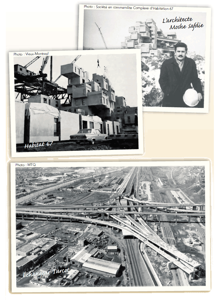 Moshe Safdie, Habitat 67 et Échangeur Turcot