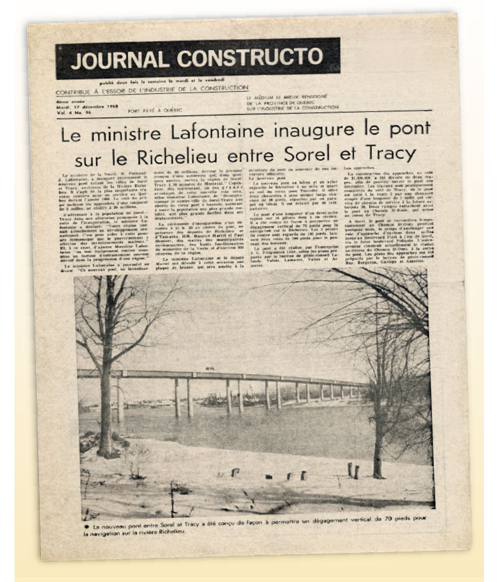 Une du journal Constructo 1968