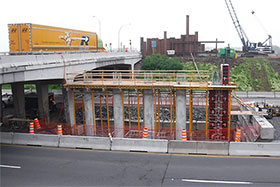 Chantier l’échangeur Lagueux - Photo du MTMDET