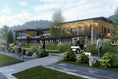 Mont Adstock : un nouveau chalet d’ici novembre 2023. Crédit : Lemay Côté architectes