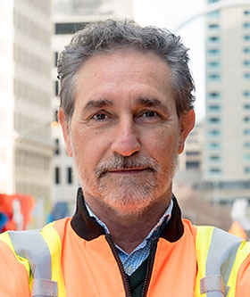 Agustin Rey, directeur tunnel mont Royal pour NouvLR. Crédit : REM/NouvLR