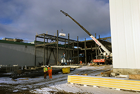 Chantier de l'usine ATrahan - Photo d'Olymel