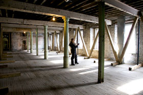 Intérieur du projet Nouvelles-Casernes durant les travaux - Photo de CCNQ