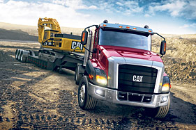 La marque Caterpillar est désormais dans le créneau des camions poids lourd - Photo de Caterpillar