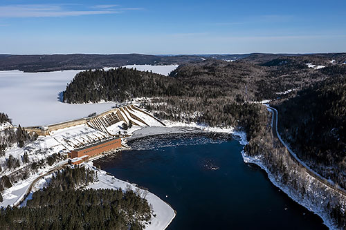 La centrale de la Trenche, en Haute-Mauricie. Crédit : Hydro-Québec