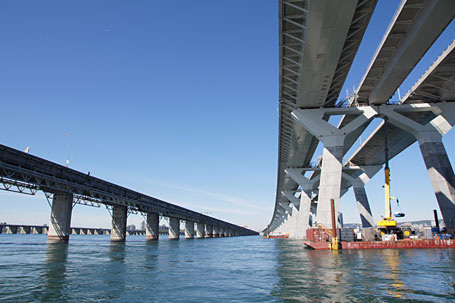 Le pont Champlain. Photo : Laurent Canigiani