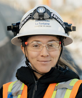 Christine Bélanger, conseillère environnement chez Renouveau La Fontaine. Crédit : Ministère des Transports du Québec