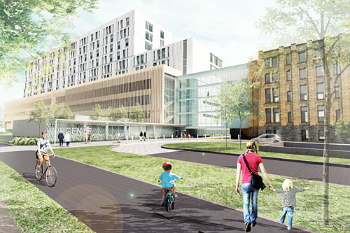 Nouveau complexe hospitalier de Québec-Université Laval. Crédit : CHU de Québec-Université Laval