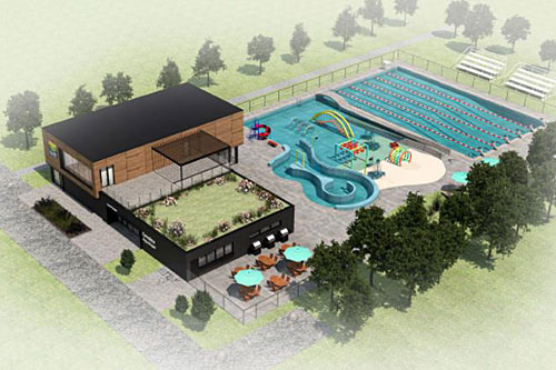 L’Île-Perrot : un nouveau complexe aquatique pour l’été 2023. Crédit : Patriarche / Ville de L’Île-Perrot