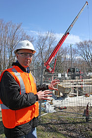 René Bernard, chargé de projet, Parcs Canada. Photo de Jean Garon