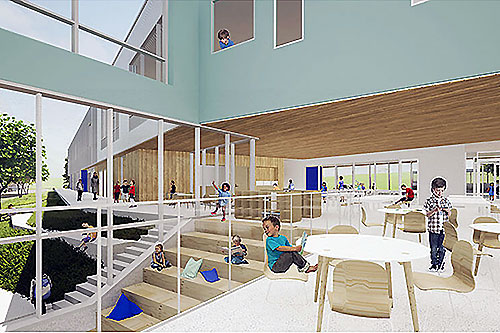 Rivière-du-Loup : une nouvelle école pour la rentrée 2024. Crédit : Onico et ABCP