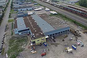 Vue aérienne du chantier - Image du Groupe TAQ