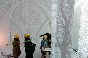 Hôtel de Glace de Québec 2011. Crédit Xavier Dachez