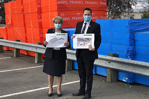 Lancement du projet - Photo fournie par le Centre intégré de santé et de services sociaux des Laurentides