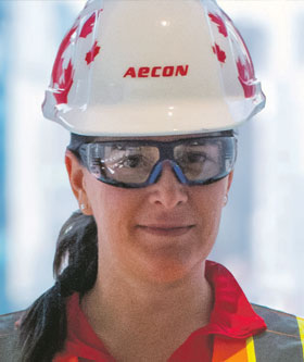 Josiane Laflamme-Charette, gestionnaire des opérations chez Aecon. Crédit : Gracieuseté