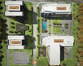 Plan aérien du projet - Photo de TLA Architectes