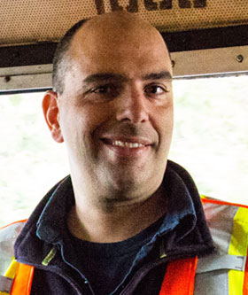Luc Lévesque, Directeur général de la Société du chemin de fer de la Gaspésie. Crédit : Sarah Gagnon