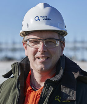 Marc-André Lefebvre, chef de projets chez Hydro-Québec. Crédit : Hydro-Québec