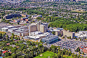Agrandissement et modernisation de l’Hôpital Maisonneuve-Rosemont. Crédit : Jodoin Lamarre Pratte architectes