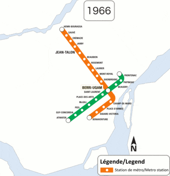 Évolution du réseau 1966-2007