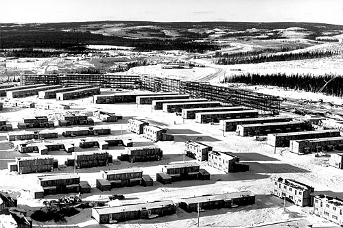 Le célèbre mur de Fermont. Crédit : Ville de Fermont