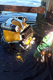 Un employé de MVC Océan en action. Photo de MVC Océan