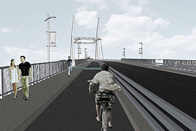 Reconstruction du pont Gouin - Un lien multimodal sur la rivière Richelieu - Image de Le Groupe des Sept, architectes