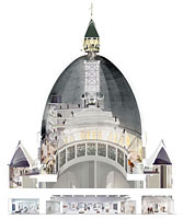 Nouveau départ pour l’ambitieux projet d’aménagement de l’Oratoire Saint-Joseph. Image : Atelier TAG et Architecture49 