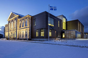 CCM2 + Groupe A + Roy - Jacques architectes pour le projet Palais de justice de Montmagny - Photo de Stéphane Groleau