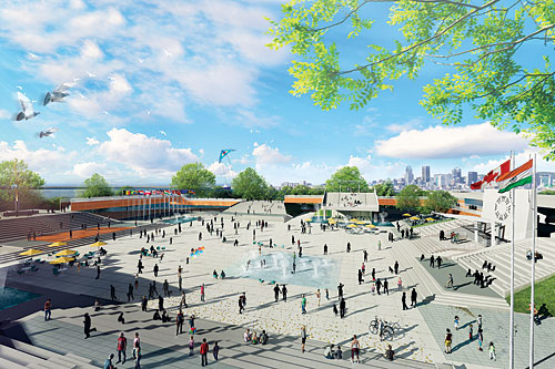 Un ambitieux plan de 970 M$ pour revitaliser le parc Jean-Drapeau. Crédit : Société du parc Jean-Drapeau