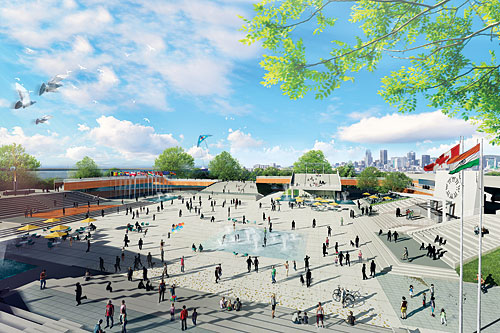 Un ambitieux plan de 970 M$ pour revitaliser le parc Jean-Drapeau. Crédit : Société du parc Jean-Drapeau