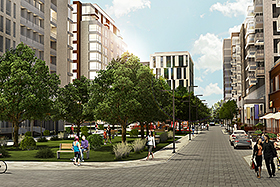 Parc dans le projet Le Westbury - Photo de Devmont