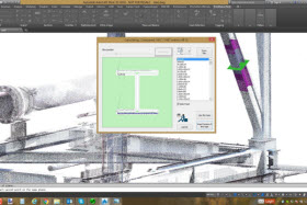 Modélisation de poutres en acier à l’aide de la reconnaissance de type acier de PointSense Plant. - Photo de FARO