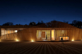  Concept étudiant - Pavillon de la Pointe-aux-Lièvres. Crédit - Cecobois 