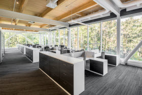 Bureaux de Pomerleau - Espace de travail  - Photo de Jonathan Robert