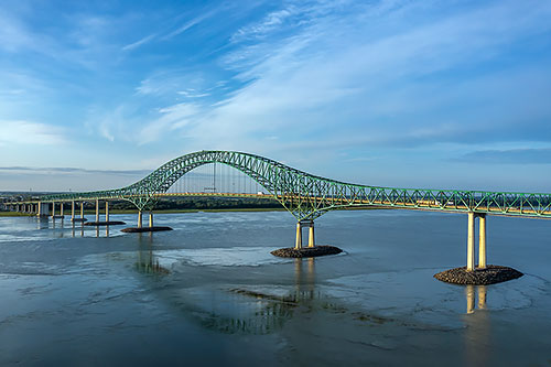 Réfection de la dalle centrale du pont Laviolette. Crédit : Ministère des Transports et de la Mobilité durable