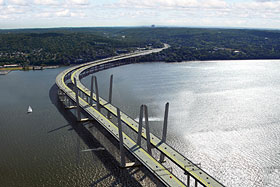 Le remplacement du Tappan Zee Bridge est le plus important projet d’infrastructure routière réalisé en mode conception-construction aux États-Unis. - Image de New York State Thruway Authority